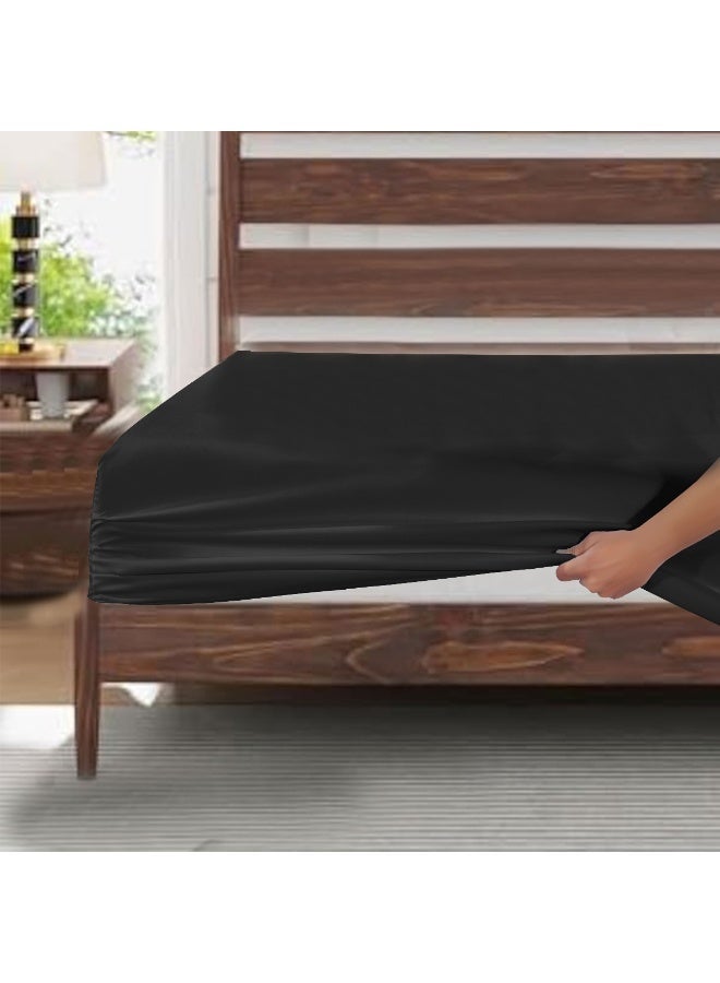 Siesta Zen Microfiber Fitted Bed Sheet 30cm Deep Pocket Wrinkle-Resistant Machine Washable, Soft, Cozy & Fade-Resistant – Perfect Fit for a Comfortable Night’s Sleep - Image 1